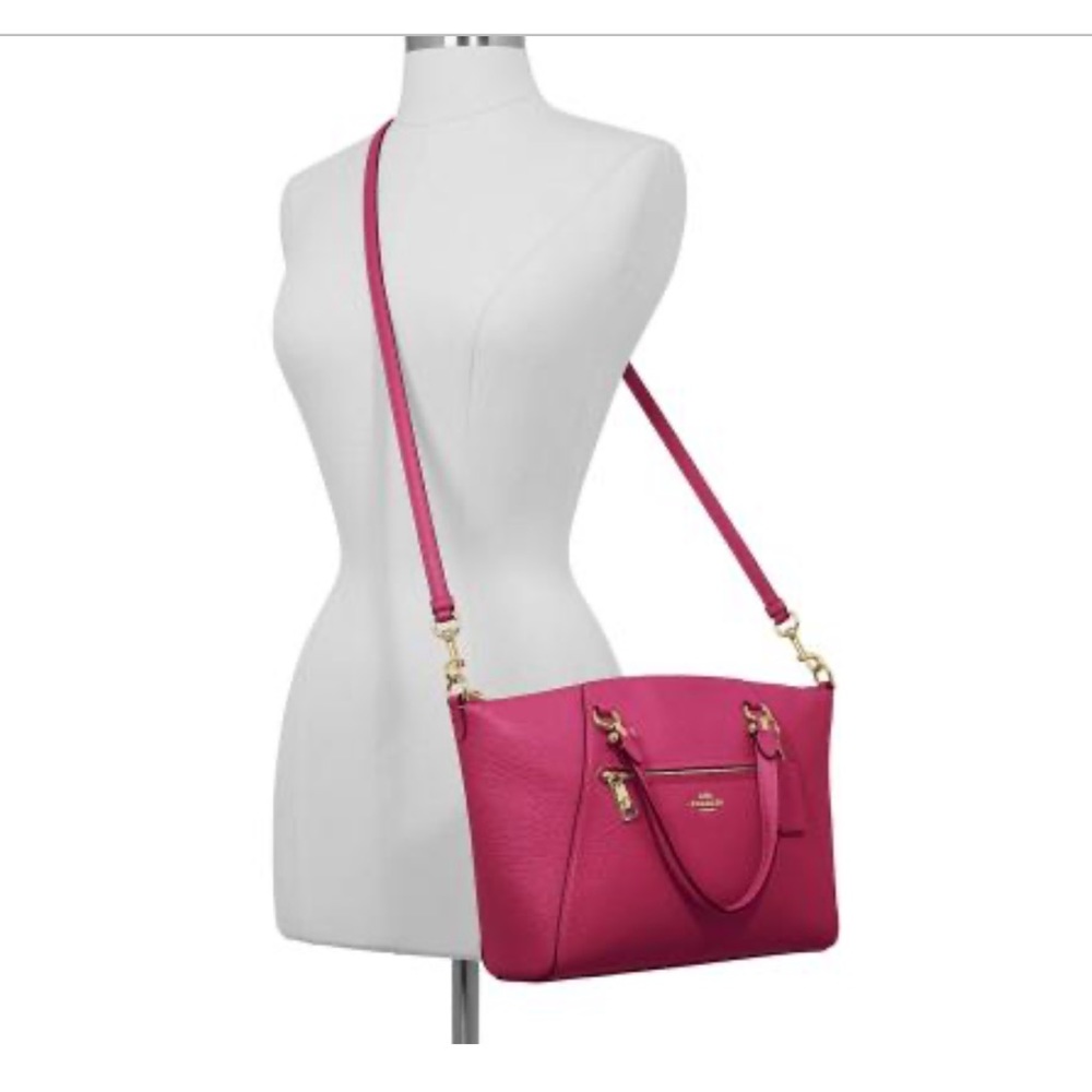 Coach Prairie Satchel In Pebble Leather